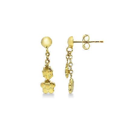Pendientes en oro amarillo de 18k