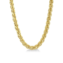 Cadena trigo en oro amarillo de 18 quilates