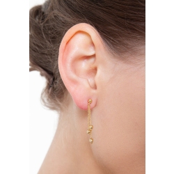 Pendientes en oro amarillo 18k  2