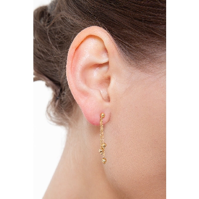 Pendientes en oro amarillo 18k 