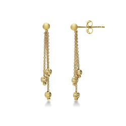 Pendientes en oro amarillo 18k