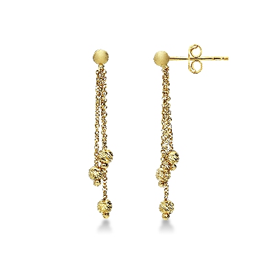 Pendientes en oro amarillo 18k 
