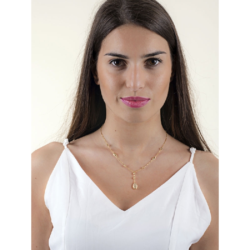 Cadena con gotas en oro amarillo de 18 quilates Cadena con gotas en oro amarillo de 18 quilates