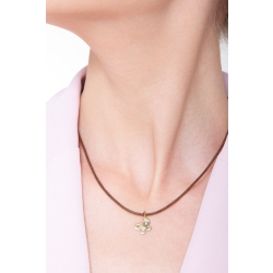 Colgante mariposa en oro amarillo 750 con circonitas 2