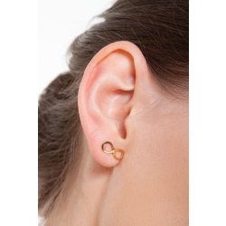 Pendientes Infinito en Oro Amarillo 18k 2