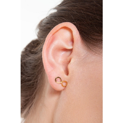 Pendientes Infinito en Oro Amarillo 18k