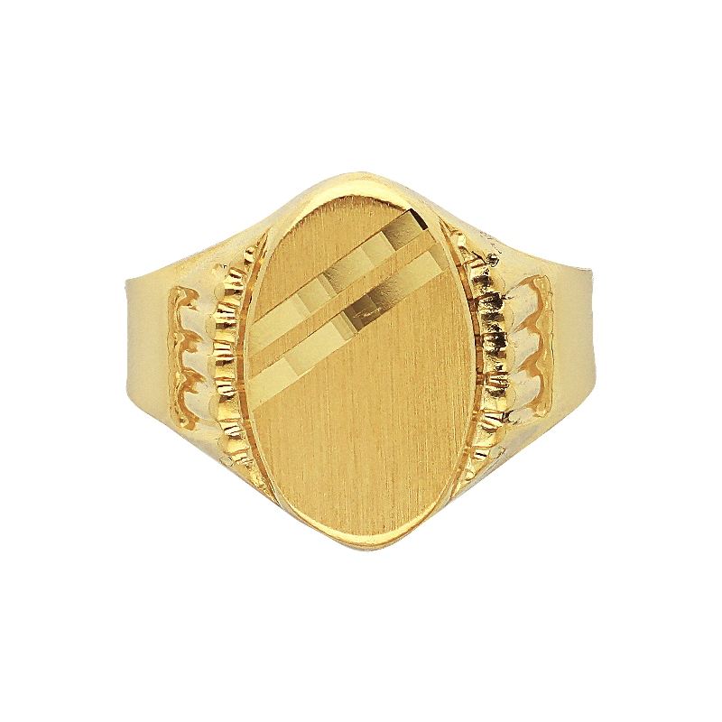 Anillo Chevalier de oro amarillo de 18 quilates