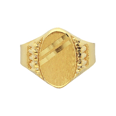 Anillo Chevalier de oro amarillo de 18 quilates