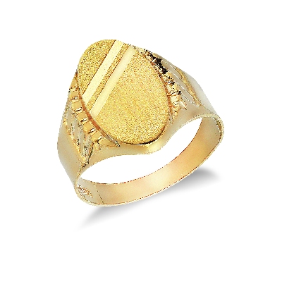 Anillo Chevalier de oro amarillo de 18 quilates