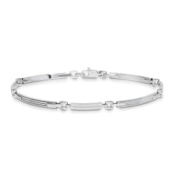 Brazalete en oro blanco 18k 21 cm