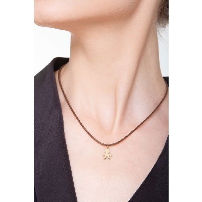 Colgante niño en oro amarillo 750