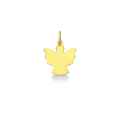 Colgante Silueta de Angelito en Oro Amarillo 18k