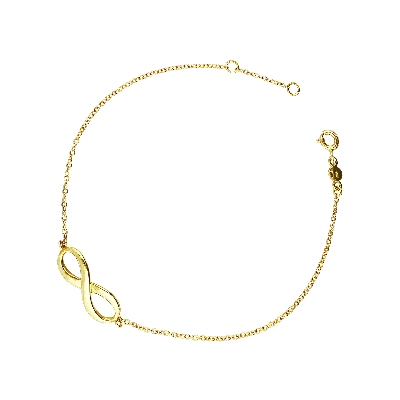 Pulsera de mujer Infinito en Oro Amarillo de 18k infinito
