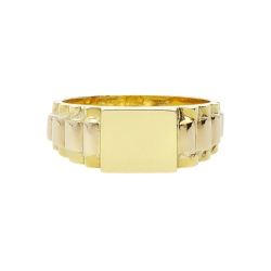 Anillo para hombre de oro amarillo 18k  2
