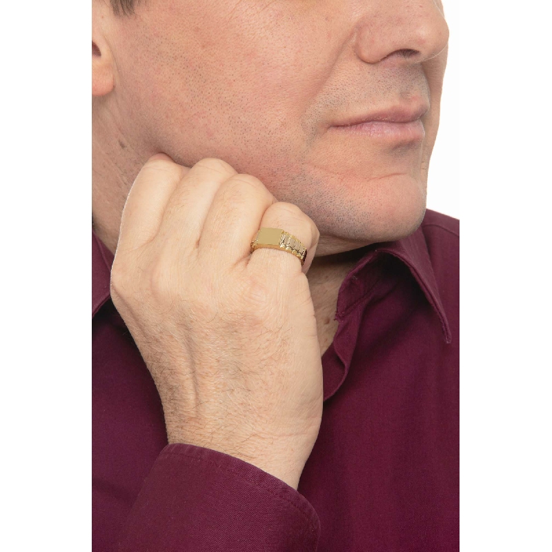 Anillo para hombre de oro amarillo 18k  Anillo para hombre de oro amarillo 18k
