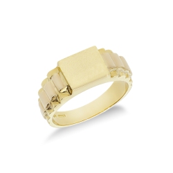 Anillo para hombre de oro amarillo 18k