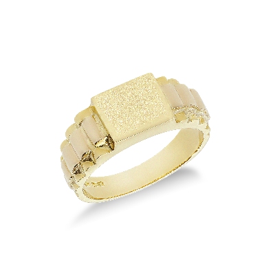 Anillo para hombre de oro amarillo 18k 