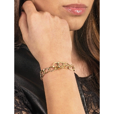 Pulsera grumette mujer oro amarillo y blanco 18k