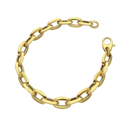 Pulsera cadena en Oro Amarillo 18k