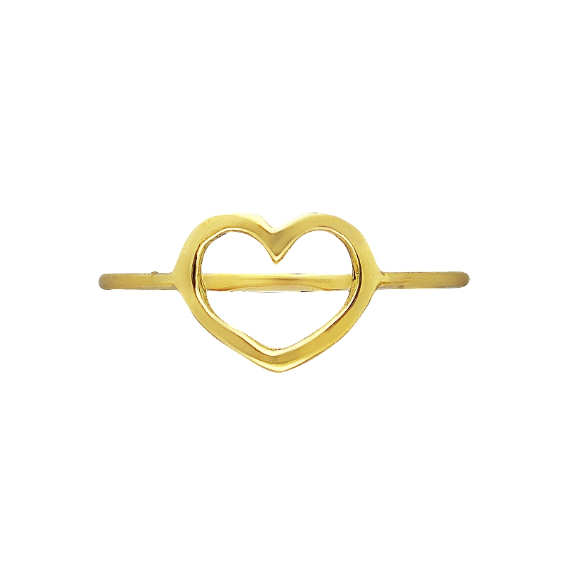 Anillo corazón estilizado en oro amarillo 18k Anillo corazón estilizado en oro amarillo 18k