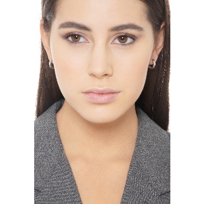 Pendientes en oro blanco de 18 quilates