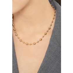 Collar de oro amarillo de 18 quilates con esferas 2
