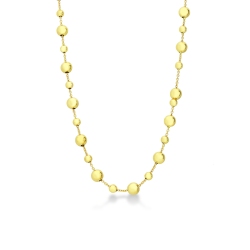 Collar de oro amarillo de 18 quilates con esferas
