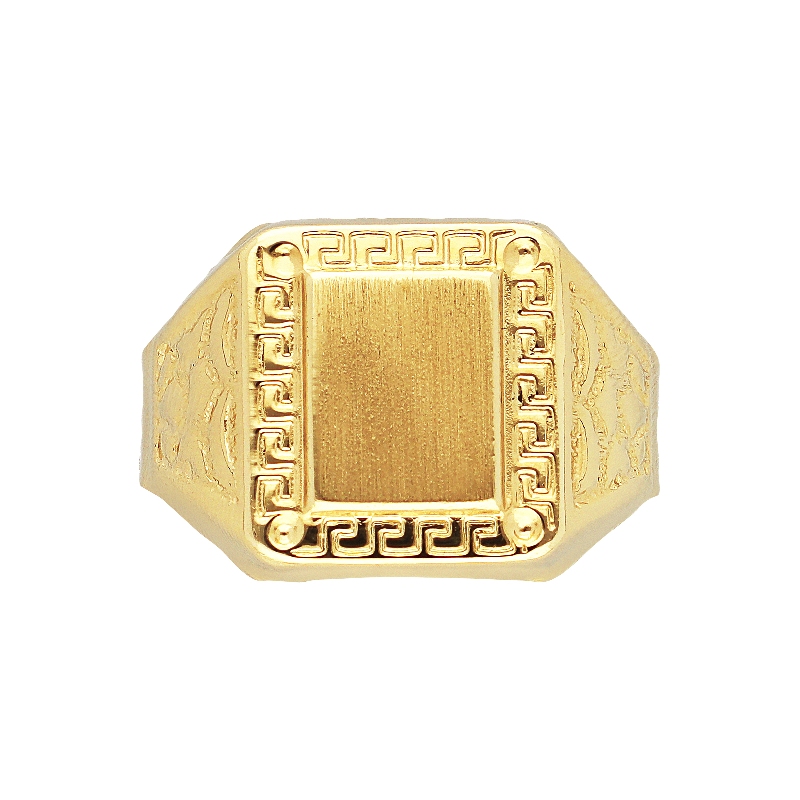 Anillo sello hombre Oro Amarillo 18k
