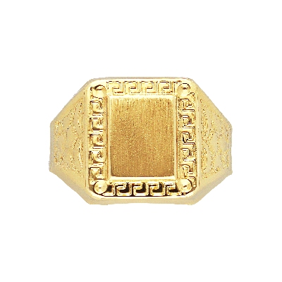 Anillo sello hombre Oro Amarillo 18k