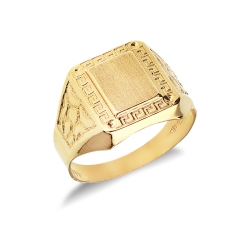 Anillo sello hombre Oro Amarillo 18k