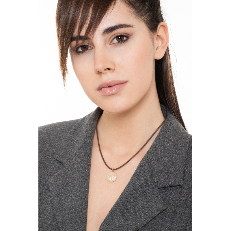 Colgante Árbol de la Vida en Oro Amarillo 18k con Nácar Colgante Árbol de la Vida en Oro Amarillo 18k con Nácar