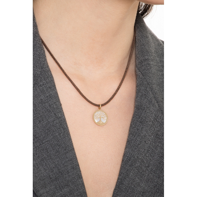 Colgante Árbol de la Vida en Oro Amarillo 18k con Nácar Colgante Árbol de la Vida en Oro Amarillo 18k con Nácar