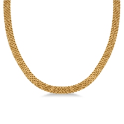 Collar de eslabones en oro amarillo de 18k, 45 cm