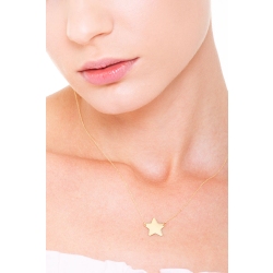 Collar con colgante estrella en oro amarillo 750 2