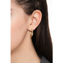 Pendientes torcidos en oro amarillo de 18 quilates 2