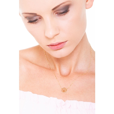 Collar con colgante arbol de la vida en oro amarillo 18k