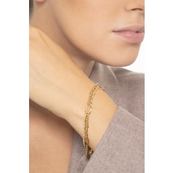 Pulsera groumette con óvalos en oro amarillo 18k 2