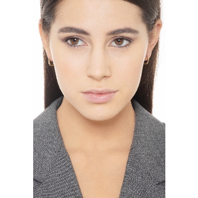 Pendientes de aro en oro amarillo de 18k