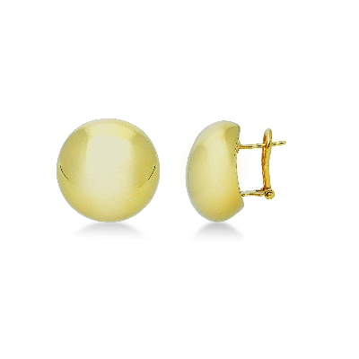 Pendientes de botón en oro amarillo de 18k