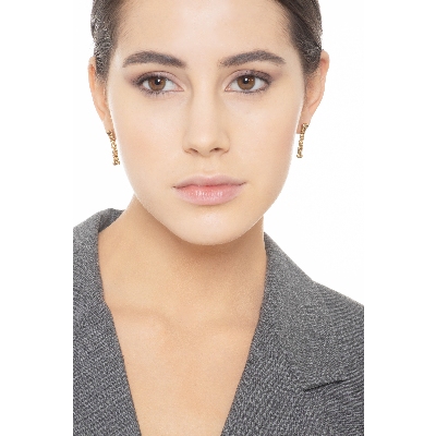 Pendientes en oro amarillo 18k semirrígidos