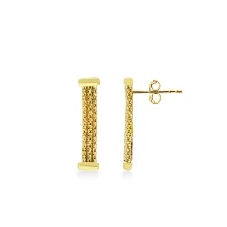 Pendientes en oro amarillo 18k semirrígidos