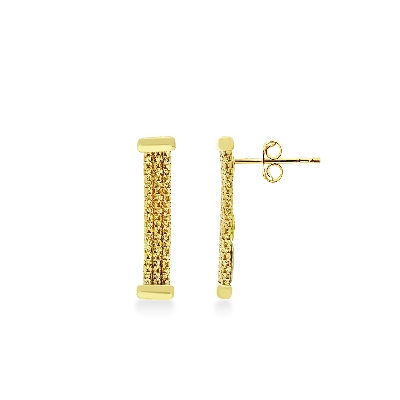 Pendientes en oro amarillo 18k semirrígidos
