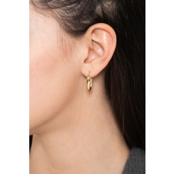 Pendientes en oro amarillo de 18 quilates con diseño moderno 2
