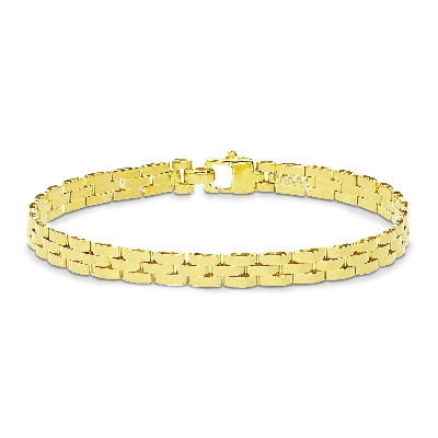 Pulsera de eslabones de oro amarillo de 18 quilates.