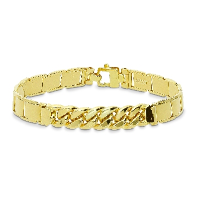 Pulsera en oro amarillo con eslabones 