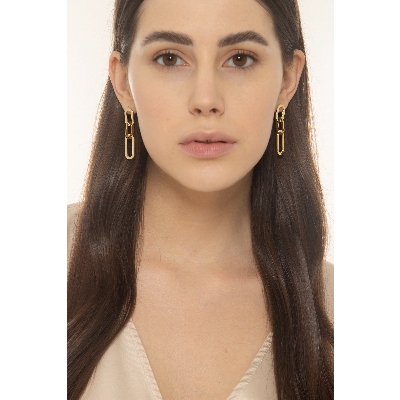 Pendientes en oro amarillo de 18 quilates 