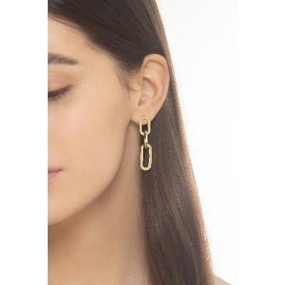 Pendientes en oro amarillo de 18 quilates 
