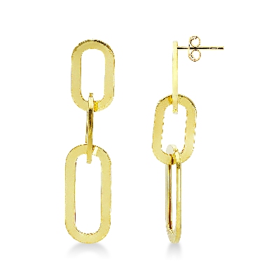 Pendientes en oro amarillo de 18 quilates 