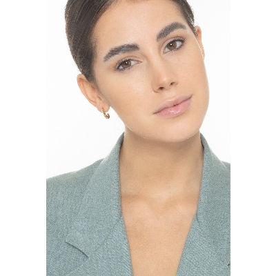 Pendientes de gancho en oro amarillo 18k