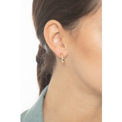 Pendientes de gancho en oro amarillo 18k 2